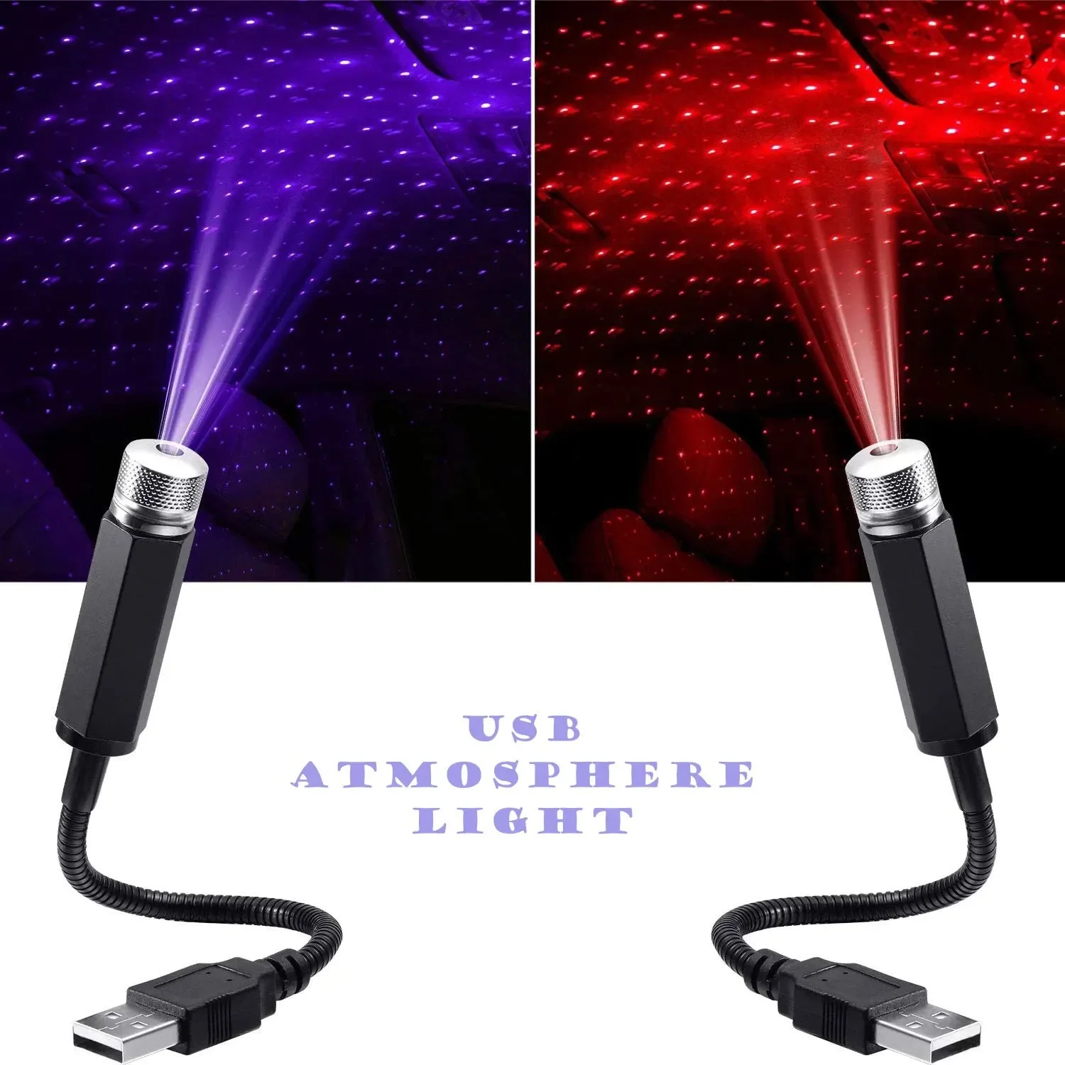 5V USB Mini Car LED Starry Sky - Night Light Projector Stars ulasan dan harga