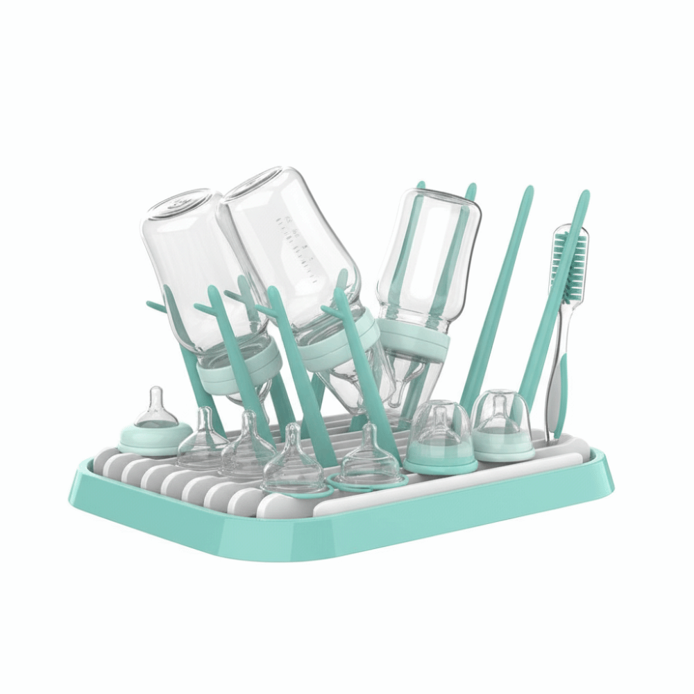 Foldable Baby Bottle Drying Ra - Baby Nursery Storage ulasan dan harga