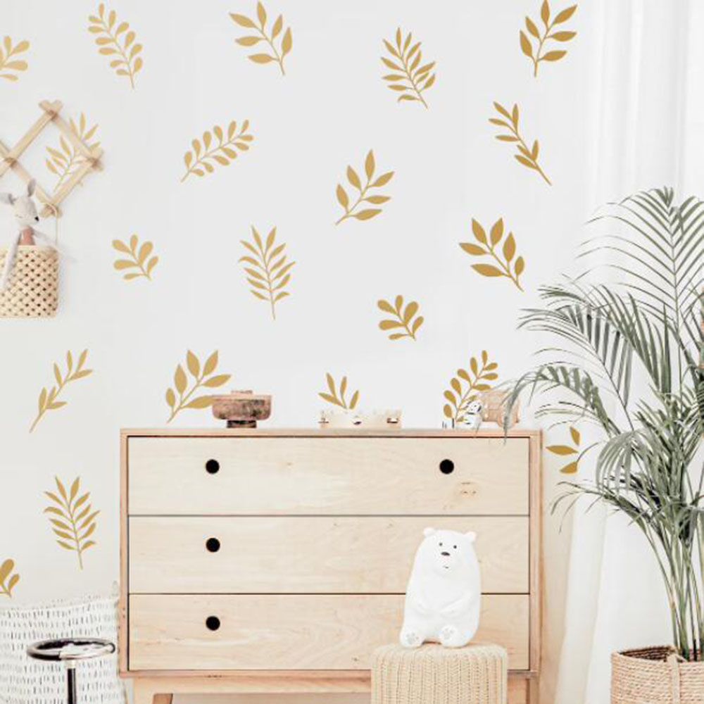 41Pcs Botanical Leaf Wall Stic - Baby Nursery Needs ulasan dan harga