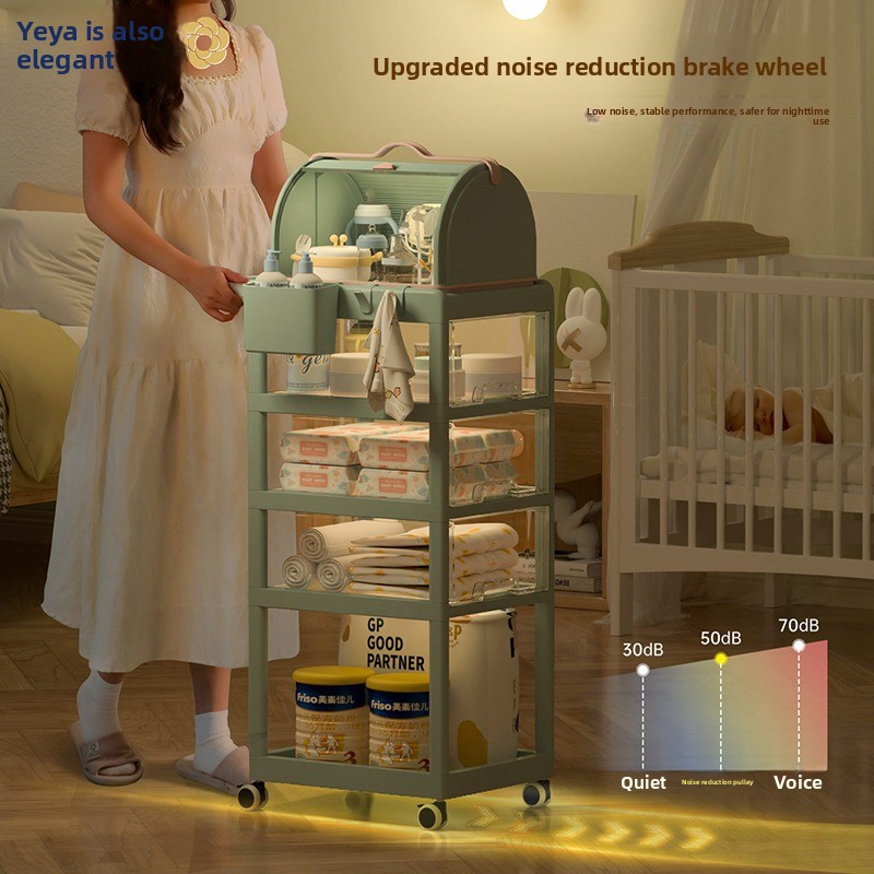 Movable Baby Storage Cart Mult - Baby Nursery Drawers ulasan dan harga