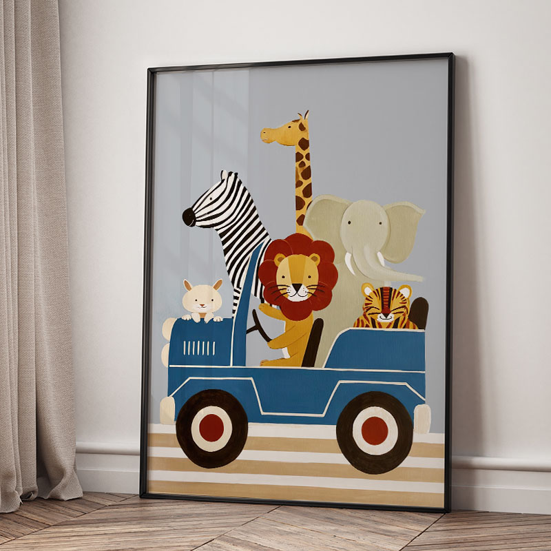 Funny Cartoon Animal Car Ballo - Baby Nursery Needs ulasan dan harga