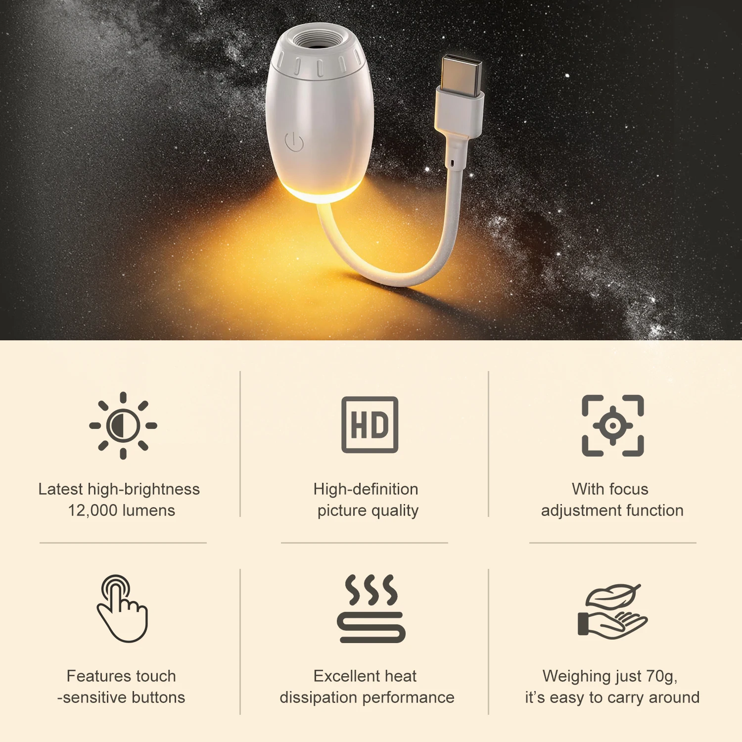 Mini Galaxy Star Projector Nig - Night Light Projector Stars ulasan dan harga