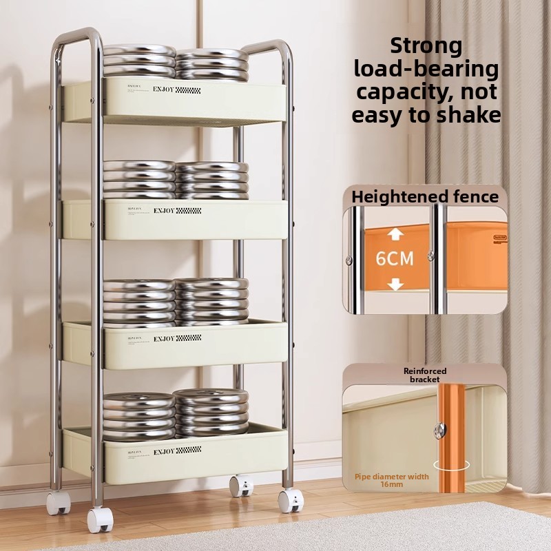 Multifunctional Rolling Cart S - Baby Nursery Bookcase ulasan dan harga