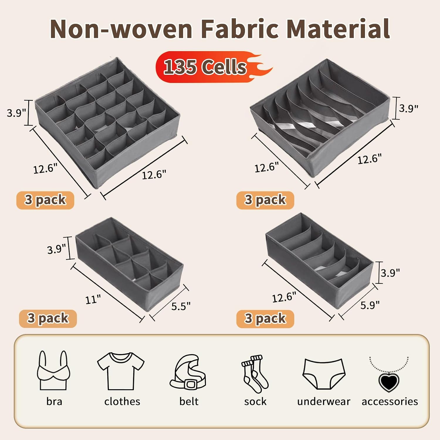 Garvee Home Space-Saving 12Pac - Baby Nursery Drawers ulasan dan harga