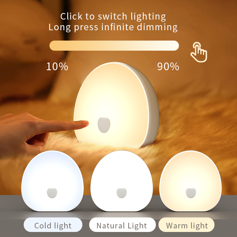 QACA Warm White Soft LED Night - Baby Nursery Egg Light ulasan dan harga
