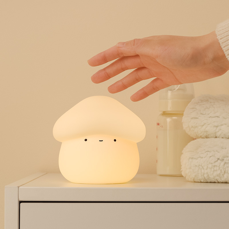 1Pcs Mushroom Head Silicone Ni - Baby Nursery Night Light ulasan dan harga