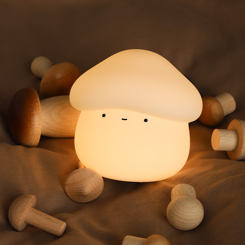 1Pcs Mushroom Head Silicone Ni - Baby Nursery Night Light ulasan dan harga