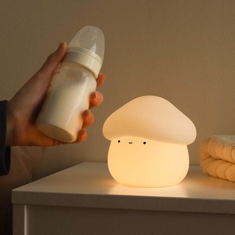 1Pcs Mushroom Head Silicone Ni - Baby Nursery Night Light ulasan dan harga