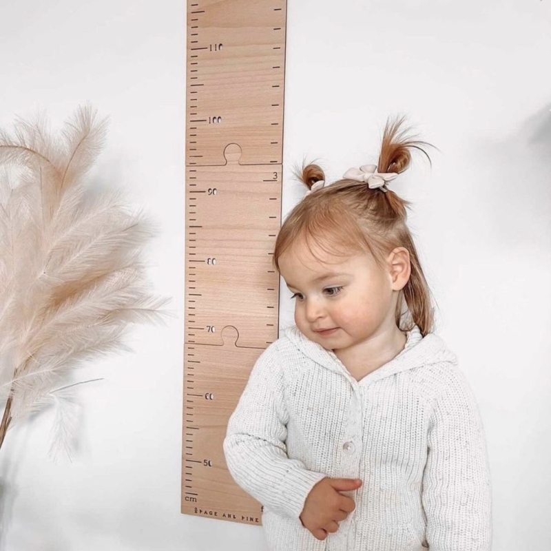 Nordic Wooden Kids Height Grow - Growth Chart Ruler ulasan dan harga