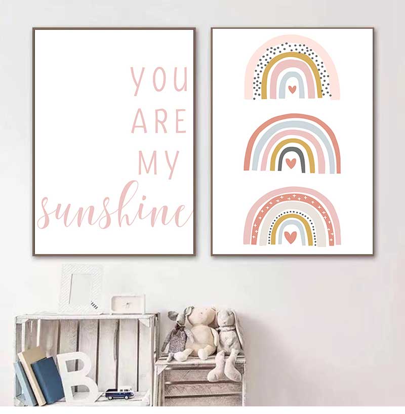 You are my Sunshine Rainbow Nu - Baby Nursery You Are My Sunshine ulasan dan harga