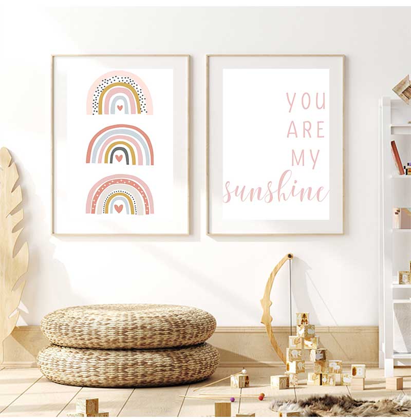 You are my Sunshine Rainbow Nu - Baby Nursery You Are My Sunshine ulasan dan harga