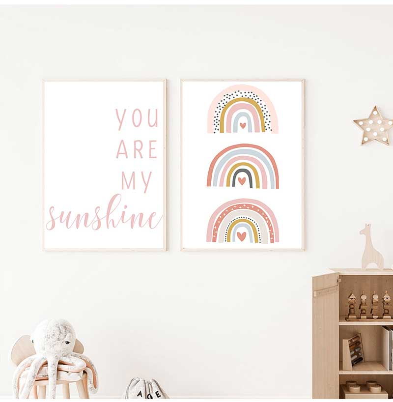 You are my Sunshine Rainbow Nu - Baby Nursery You Are My Sunshine ulasan dan harga