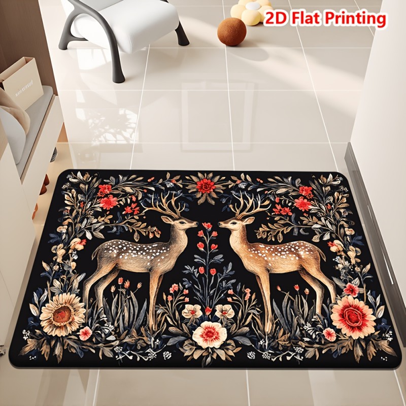 Safari Animals Doormat Elephan - Baby Nursery Jungle Rug ulasan dan harga