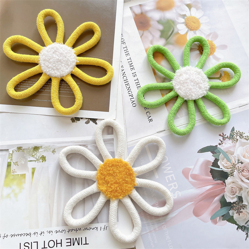 Cotton Rope Woven Daisy Flower - Baby Nursery Needs ulasan dan harga