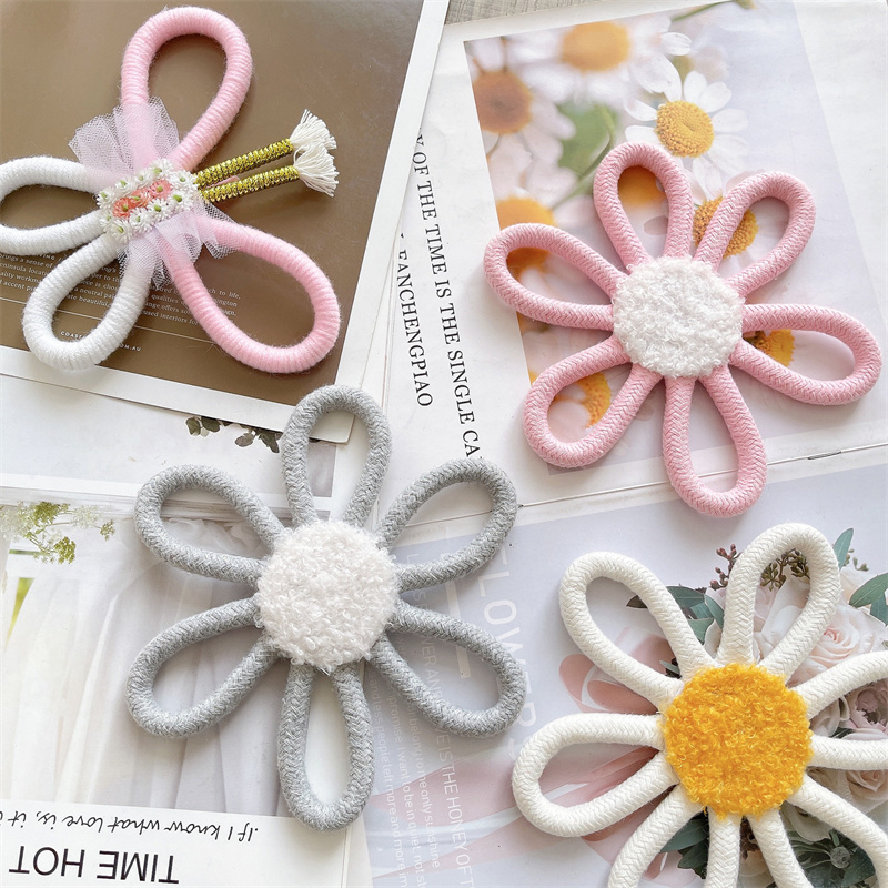 Cotton Rope Woven Daisy Flower - Baby Nursery Needs ulasan dan harga