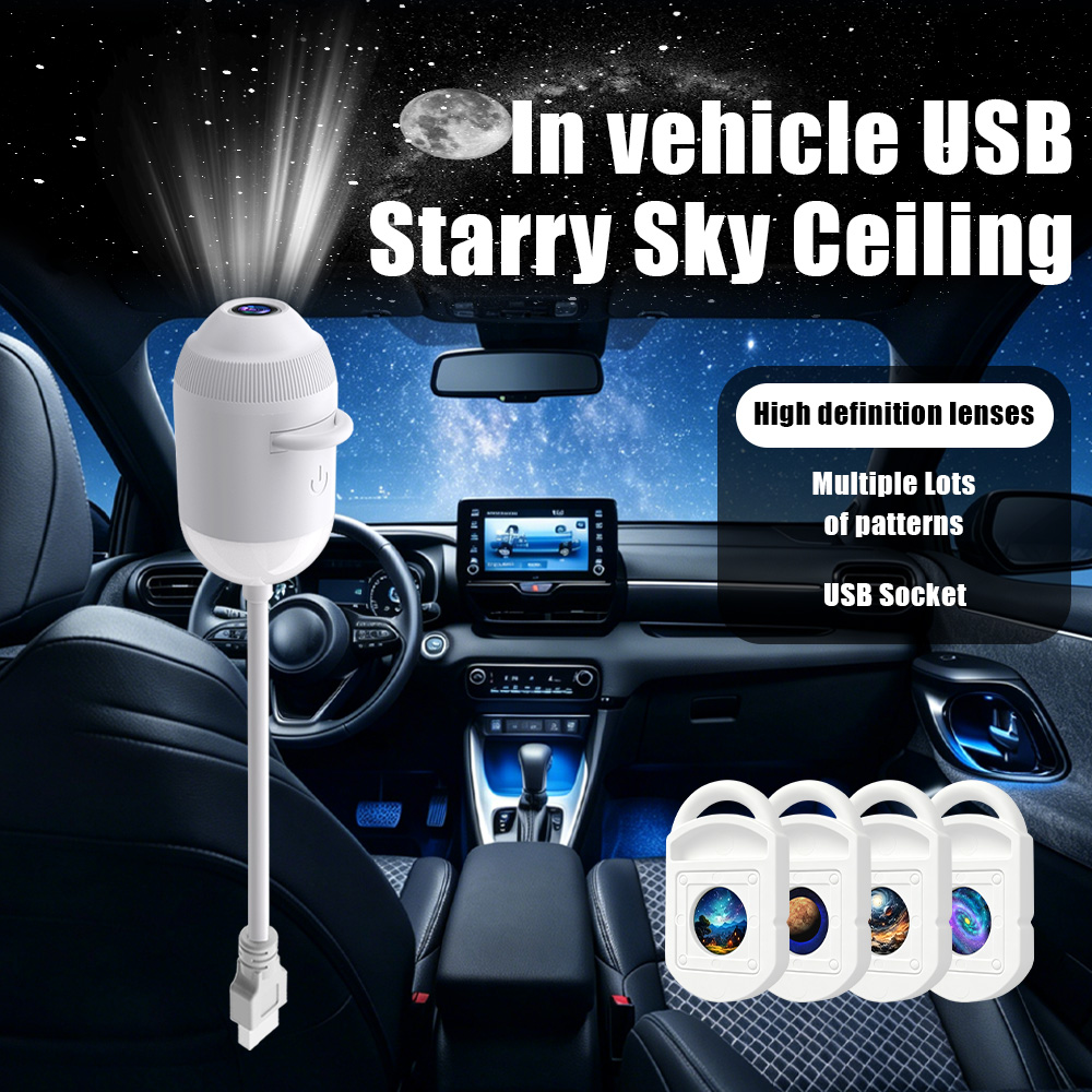 Car USB Star Projector Light 3 - Night Light Projector Stars ulasan dan harga