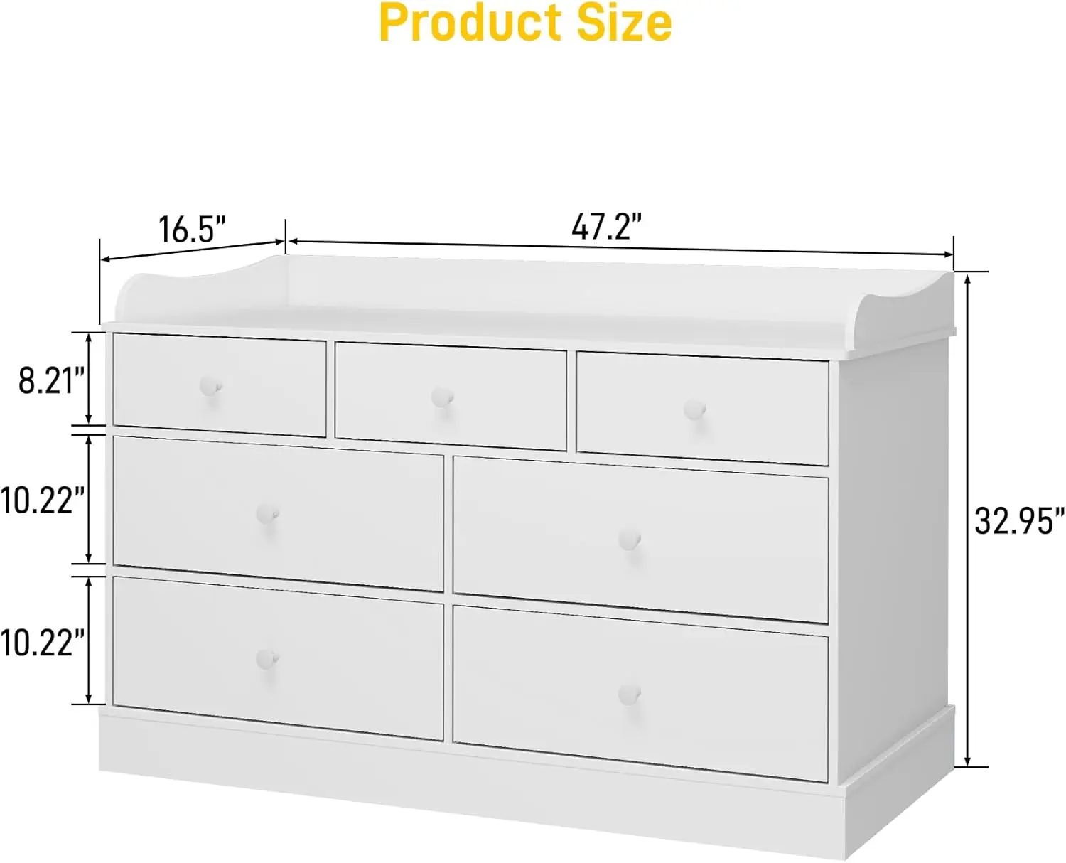 Kids Dresser Cabinet with 7 Dr - Baby Nursery Drawers ulasan dan harga