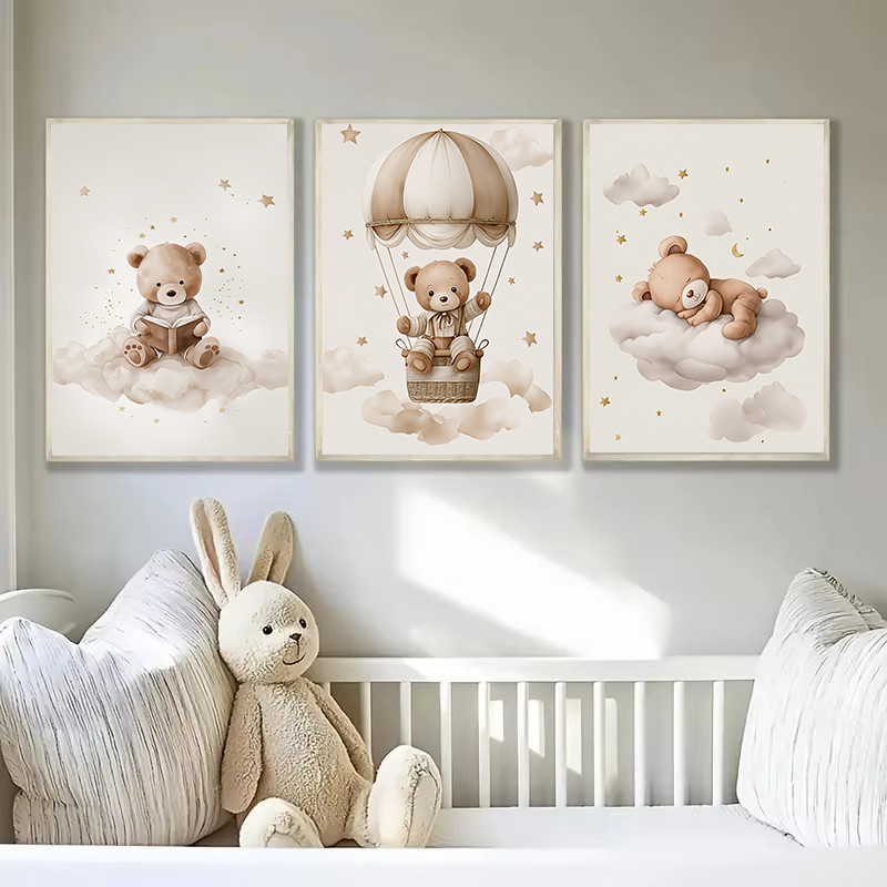 3pcs/set Bohemian Teddy Bear A - Baby Nursery Needs ulasan dan harga
