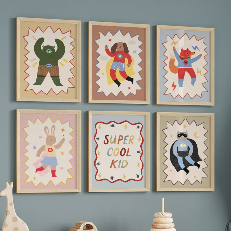 Funny Cartoon Super Cool Kid N - Baby Nursery Needs ulasan dan harga