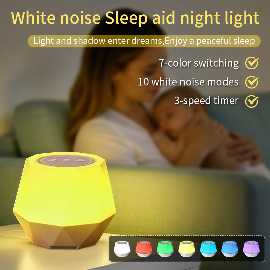 White Noise Function Night Lig - Baby Nursery Night Light ulasan dan harga