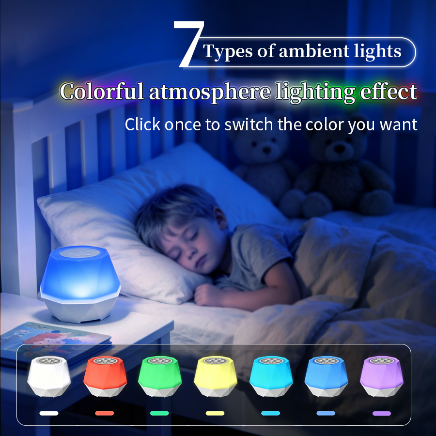 White Noise Function Night Lig - Baby Nursery Night Light ulasan dan harga
